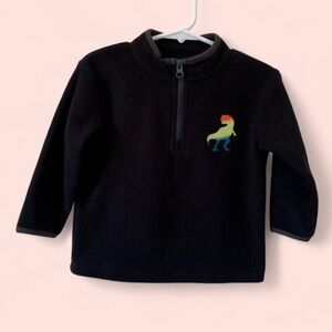 18 Month Cat & Jack 3/4 Zip Up Cozy & Soft Pullover Dinosaur Fleece